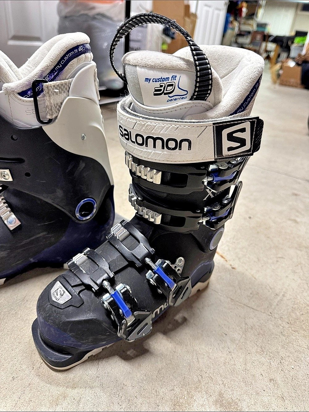 Salomon X Access Ski Boots US 22.0 Black & White